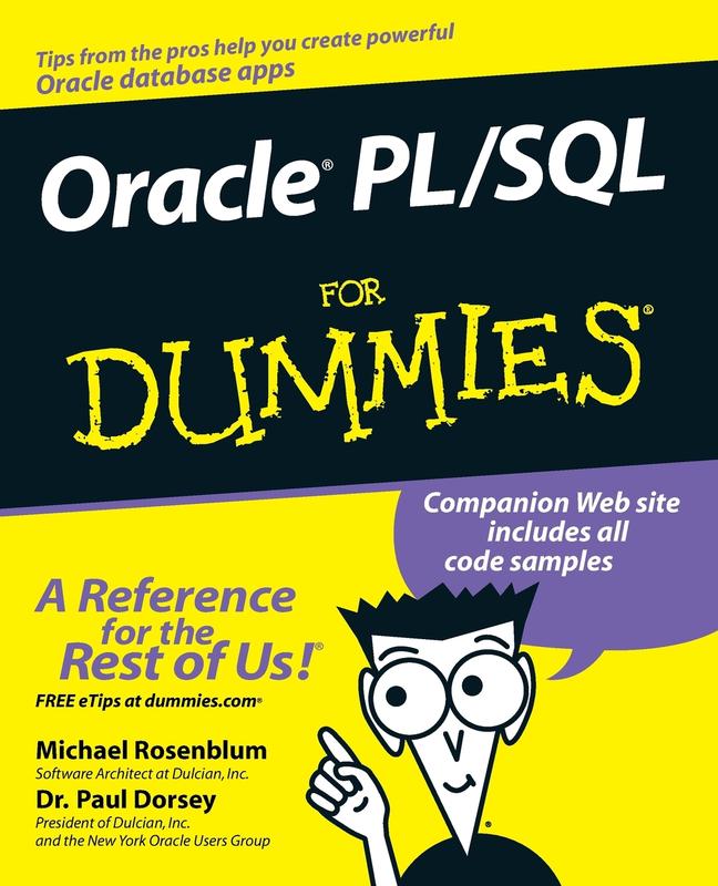 The Oracle Pl Sql For Dummies by Michael Rosenblum - Paperback Book