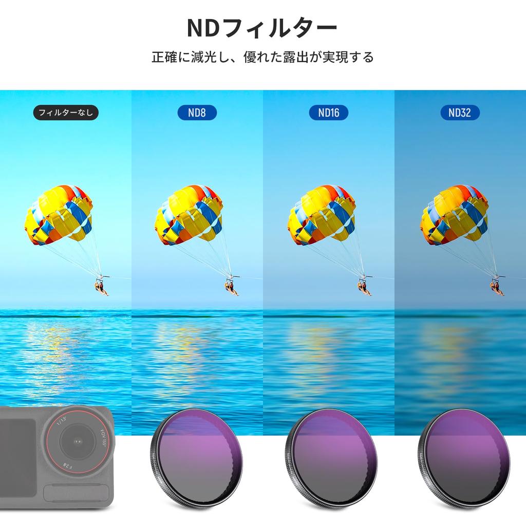 Neewer Zestaw filtrów ND do Osmo Action 3/4/5 – filtr do aparatu