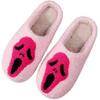 Halloween Skeleton Scream Slippers New Unisex Home Winter Shoes for Indoor Comfort