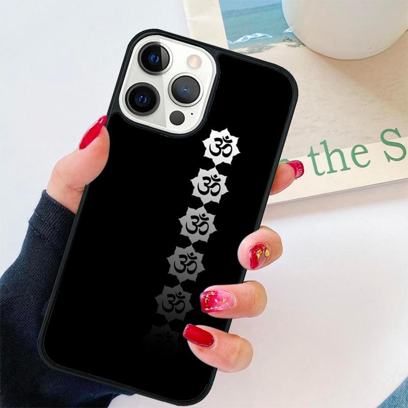 Om Yoga Symbol Hindu Logo Phone Case For iPhone 17 Air 16 pro max 15 14 plus 12 13 Soft Bumper Shell Cover coque