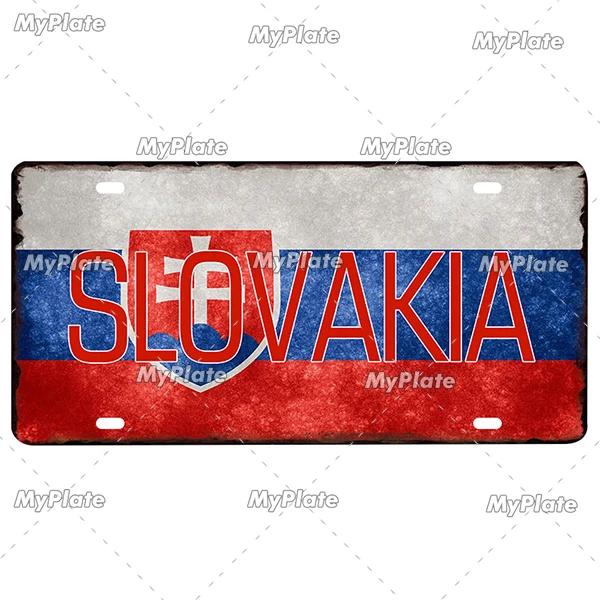 

[MyPlate] Вінтажна прапор країни, Постер, Номерний знак, Металева табличка, Бляшана табличка, Постер, Табличка, Декор, Бар, Паб, Клуб 15x30cm(5.9x7.8inch)