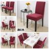 Solid Color Chair Cover Spandex Stretch Slipcovers Chair Chair Covers For Kitchen Dining Room Kitchen Wedding Banquet