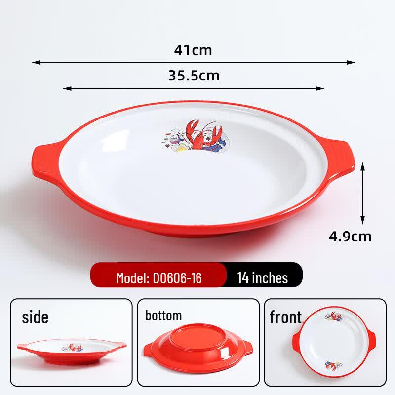 

Melamine Deep Dish Crayfish Serving Plate