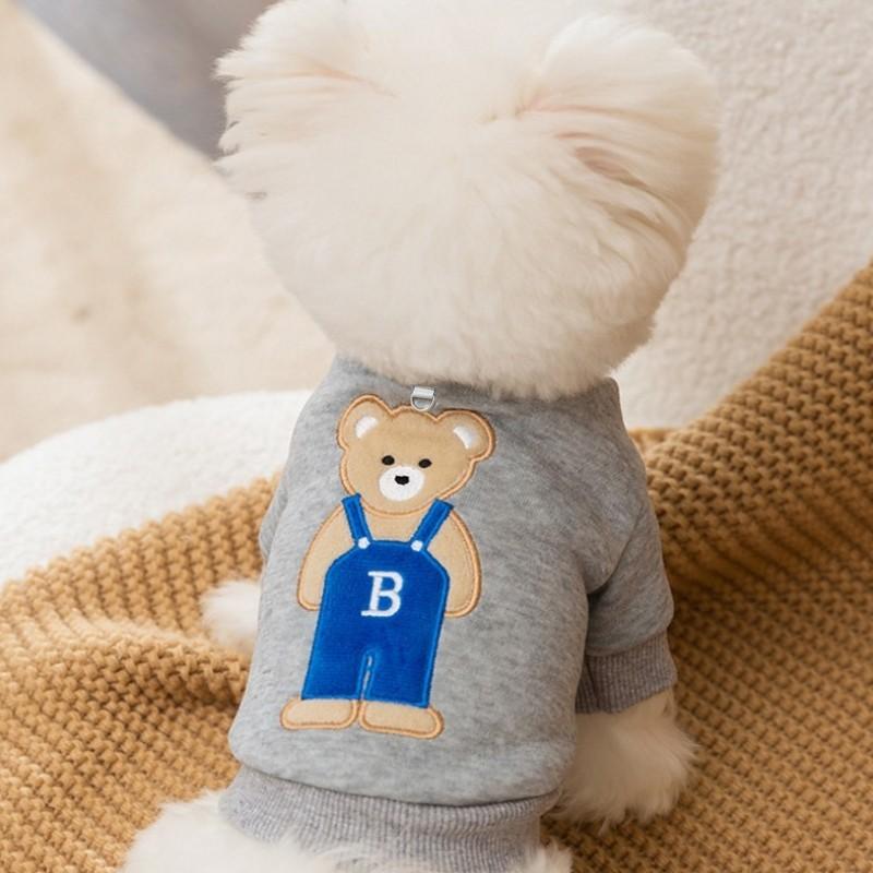 

Одежда для маленьких собак Медведь Буква Толстовки для собак Щенок Теплое пальто Осень Зима Толстовка для собак Чихуахуа Одежда для кошек XS