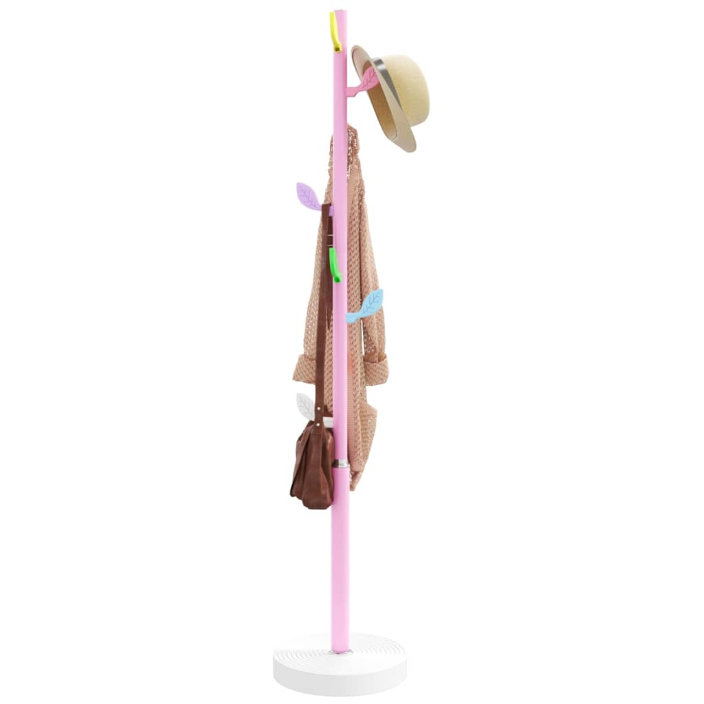 Garderobe Rosa 172 cm Pulverbeschichtetes Eisen