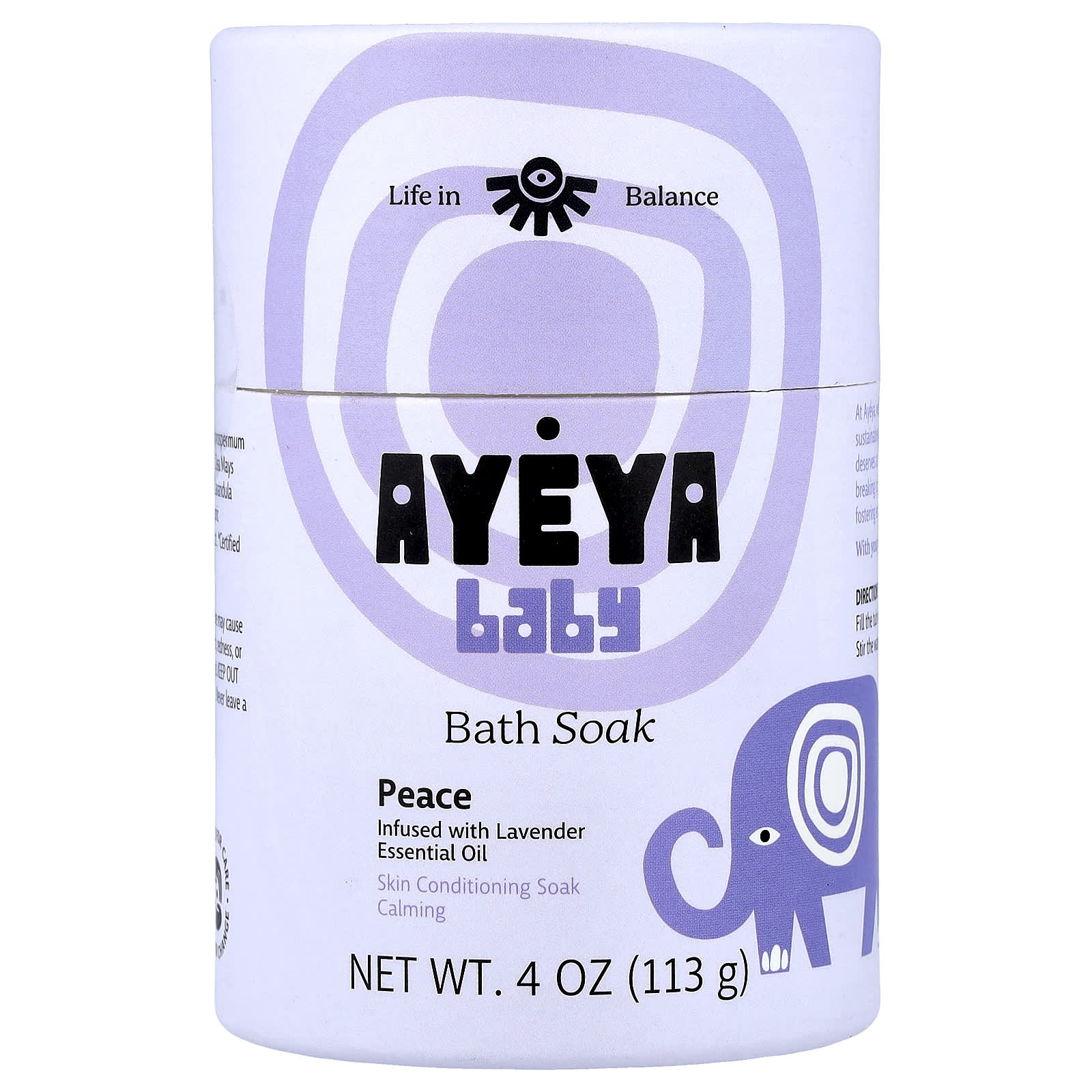 Ayeya, Baby Bath, Lavender, 4 oz (113 g)
