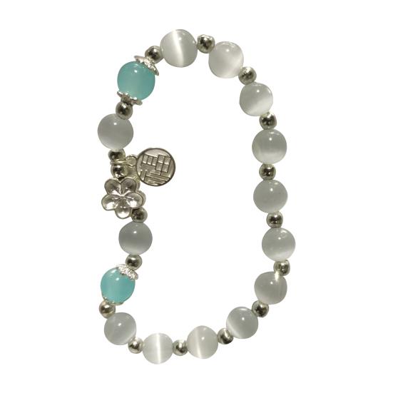 

Женский браслет с подвеской в виде бабочки из искусственного опала, стразы, бант, лунный колокольчик, украшение, браслет из лунного камня, подарок на день рождения, ювелирные изделия на запястье R