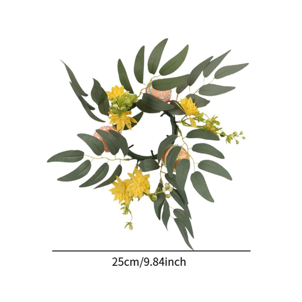 Osterkranz Haustür Künstlich Party mit bunten Eiern Außen Hängende Girlande für Tisch Veranda Zuhause Bauernhaus Fenster