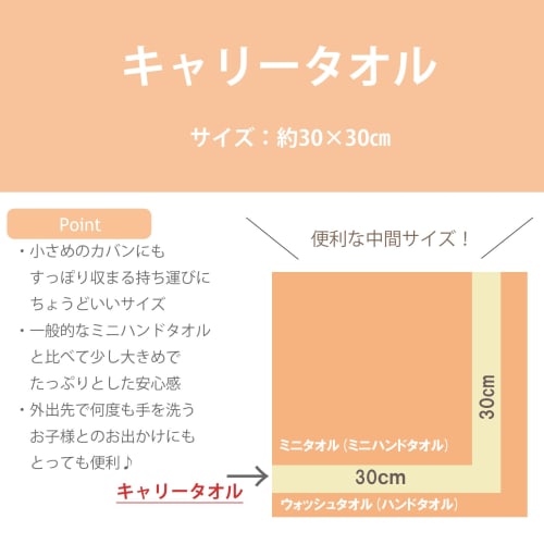 Marushin Carry Towel/Hand Towel, Sanrio Hello Kitty Cute Apple, Approx. 30 X 30 Cm, Product Number: 3005052200