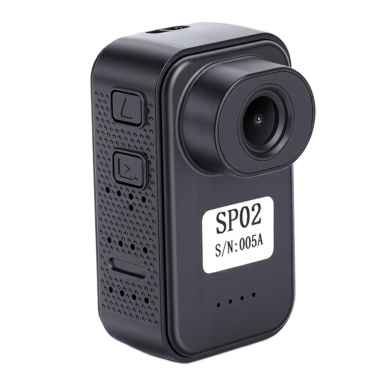 

Action Camera 2K 128GB Small Wearable Sports POV Cam for Cycling Running Diving Hiking