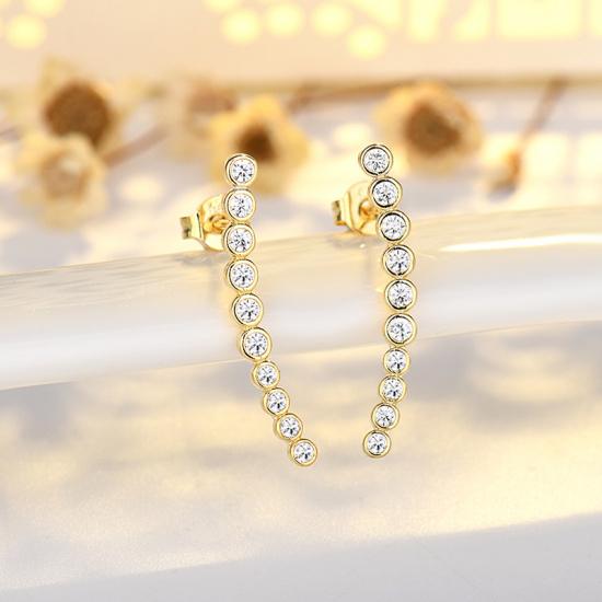 925 Sterling Silver Cross Stud Earrings For Women High Quality Exquisite Student Girlfriend Jewelry Accessories Heart GiftGood product