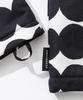 Marimekko 3-Piece Set (2 Aprons and Mittens) 071708 RASYMATTO WHITE/BLACK [Parallel Import]