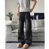 Jeans men's baggy jeans loose and old washed light blue straight trousers American retro trendy brand