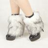 Dammode bootsmanschett fluffig mjuk päls fuskpäls benvärmare kängor 20-40 cm