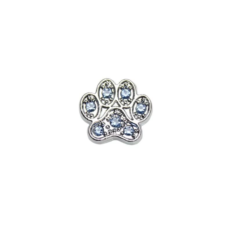 110Pcs/Lot Dog Cat Paw 8mm Slide Charms For Bracelet Women Jewelry Making Connector Dog Pet Collar DIY Keychain Accessories Gift