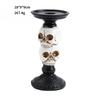 Halloween Decorations, Scary Skeleton Crows, Resin Candle Holders, Home Tabletop Decorations, Party Decoration Ornaments