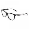 Eyeglasses Square Full Rim Black Frame And Clear Demo Lens L2994lb001