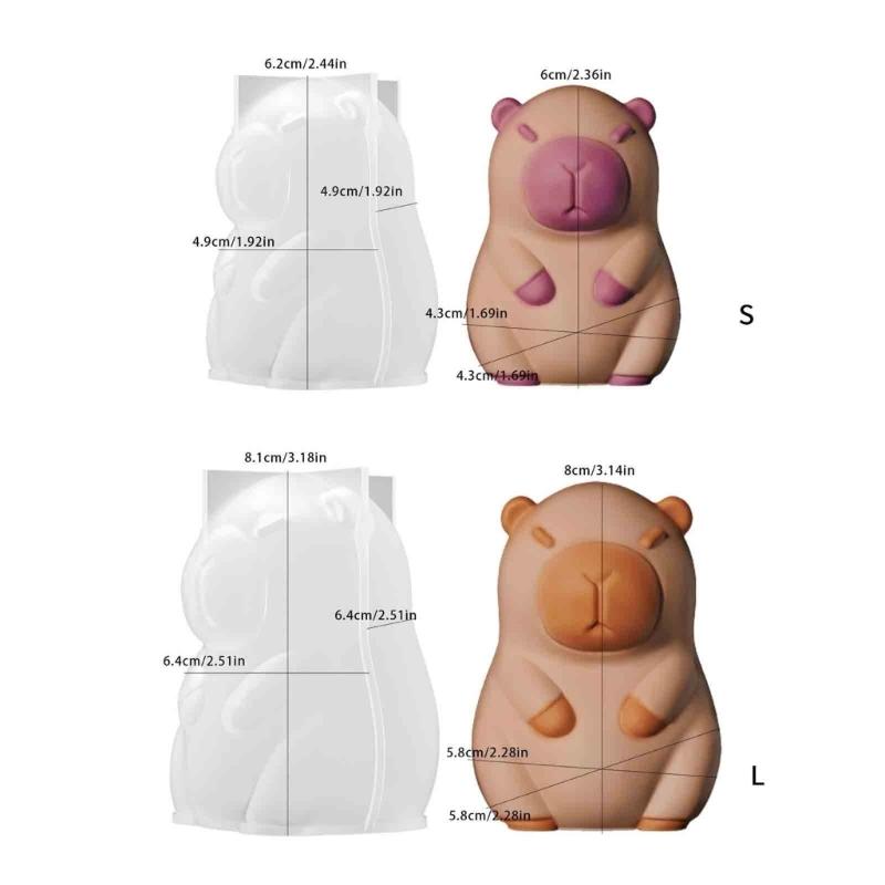 Silikonform Bastelform Kerzenformen Wasserschwein Form Bastelform Silikon Handgemachte Zubehörteile zur Kerzenherstellung