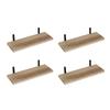 4 Layers Wall Mounted Shelves Storage Shelf Set Innovative Wall Hanging Shelves For Home Organization Bathroom Kitchen