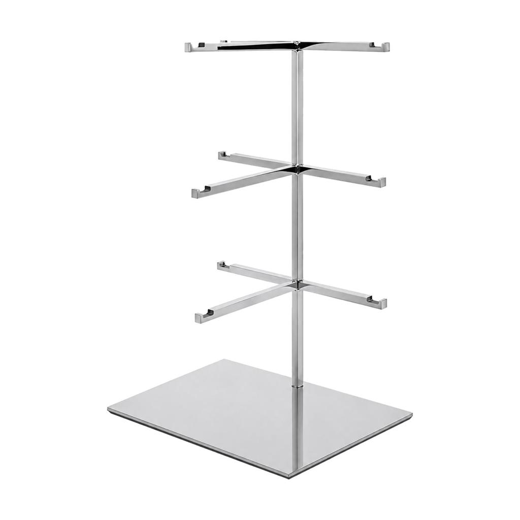 Stainless Steel Eyewear Display Stand Space-Saving for Showroom Displays