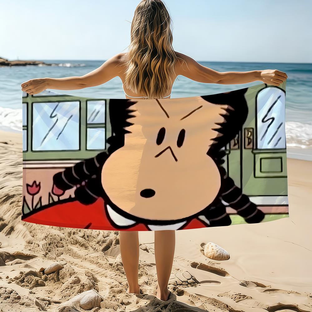 

Cartoon The L-Little Lulu S-Show Cute Towel Beach Towel Oversized Quick Dry Towel Absorbent Soft Swim BeachTowels for Men Women W40*H60(CM)