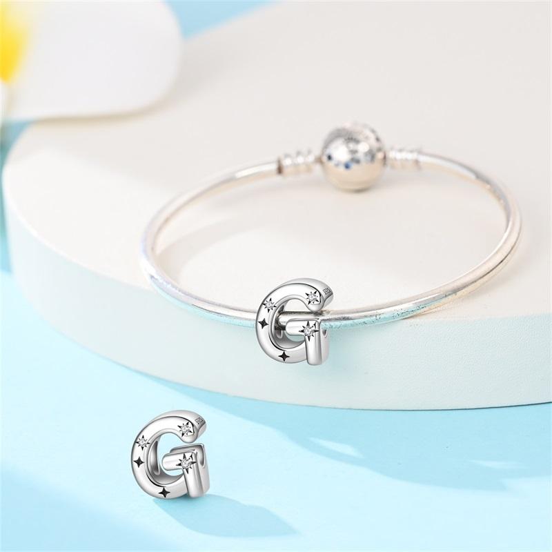 Copper Star Sun Letter G Beads Versatile Jewellery Fit Original Bracelet Necklace For Women Diy Gift