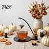 Herbst-Wohnaccessoire Niedlicher Fischerei-Geist Teebeutelhalter und Schnurablage, Zubehör für Tasse Holz & Becher, Einzigartige Lustige Neuheit Geschenkidee, Halloween