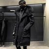 Mid-length Down Jacket Men's Winter Big Fur Collar Tooling Over The Knee Thick Warm and Cold-proof Jacket