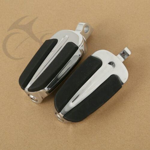 Motorcycle 10mm Mount Foot Rest Pegs For Harley Softail Dyna Glide Fat Boy Road King Sportster XL 883 1200