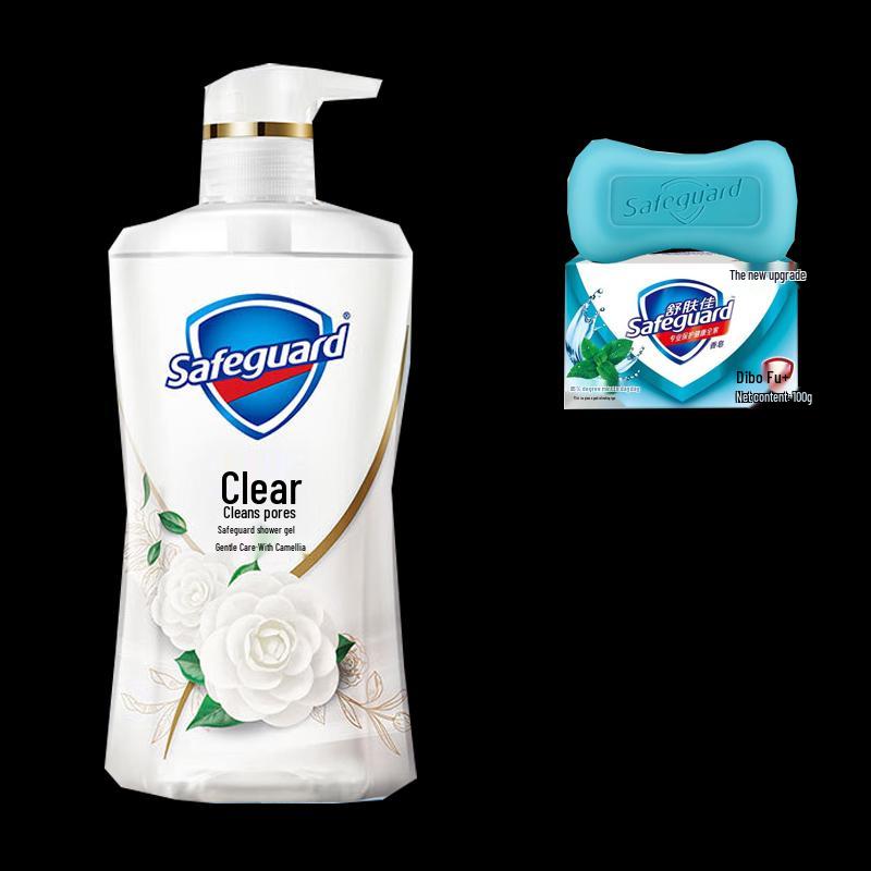 Safeguard White Tea Body Wash & Mint Soap Set