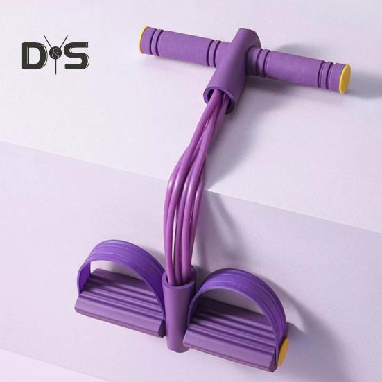 6-Tube Pedal Resistance Band Multifunction Tension Rope Elastic Yoga Pedal Puller Body Stretching Trainer Home Gym Workout Equipment