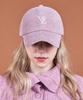 Bajal 3D Monogram Pigment Washed Corduroy Oversized Ball Cap Pink