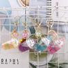 Ornaments Bag Pendant Kids Car Key Chain Key Holder Milk Tea Bottle Keychain Sakura cat Key Ring
