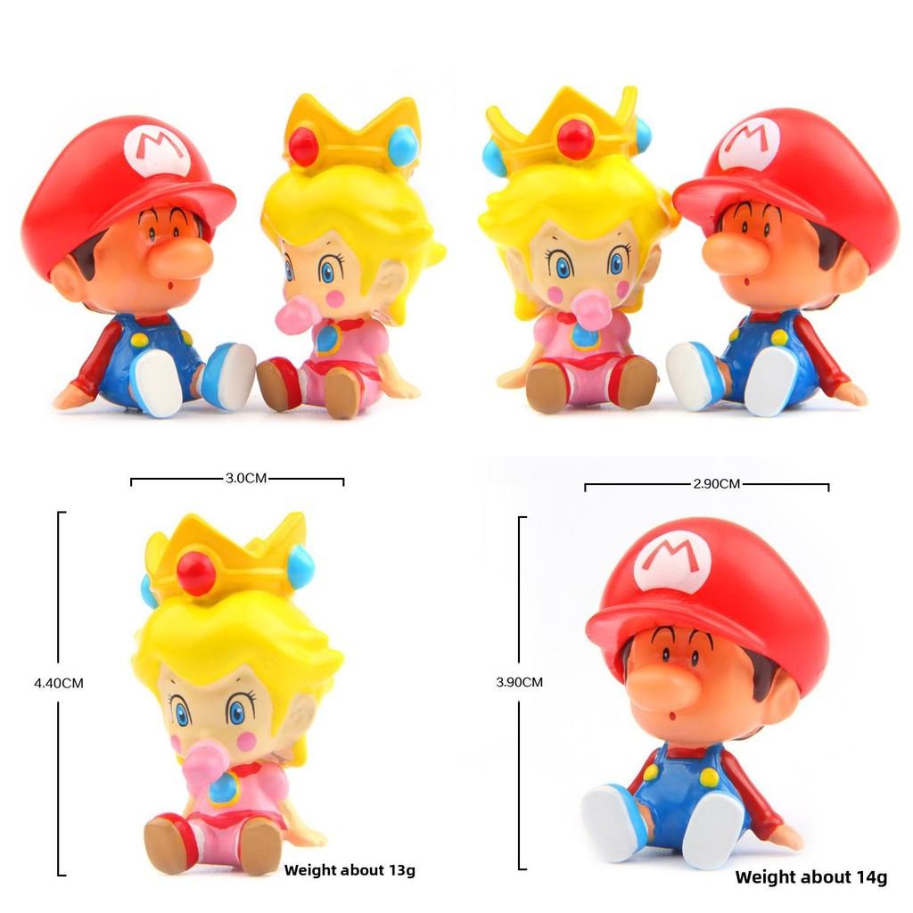 Mario Peach Princess Cartoon Character Model Ornaments For Props Landscape