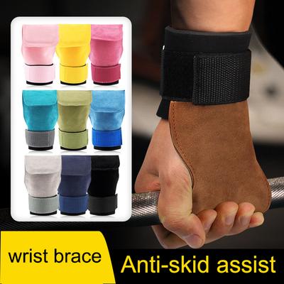 1 Stück Handflächenschutz Griffpolster Rindleder Fitnesshandschuhe Handflächenstütze Klimmzug Heben Fitness Anti-Rutsch Gewichtheben Trainingsgürtel Heben