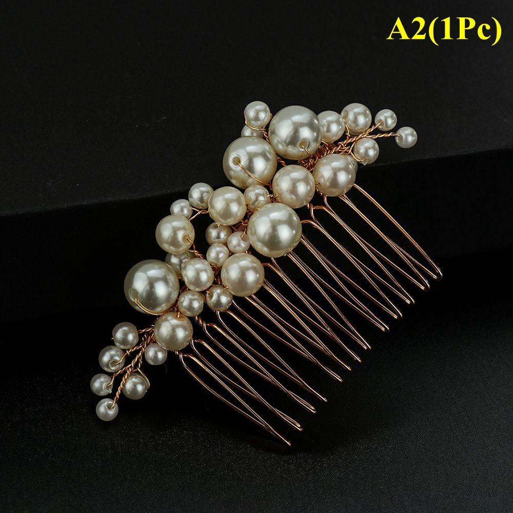 Party Jewelry Haircomb Handmade Pearl Hairpin Comb Bride Barrette Hairwear Bridal Headpiece