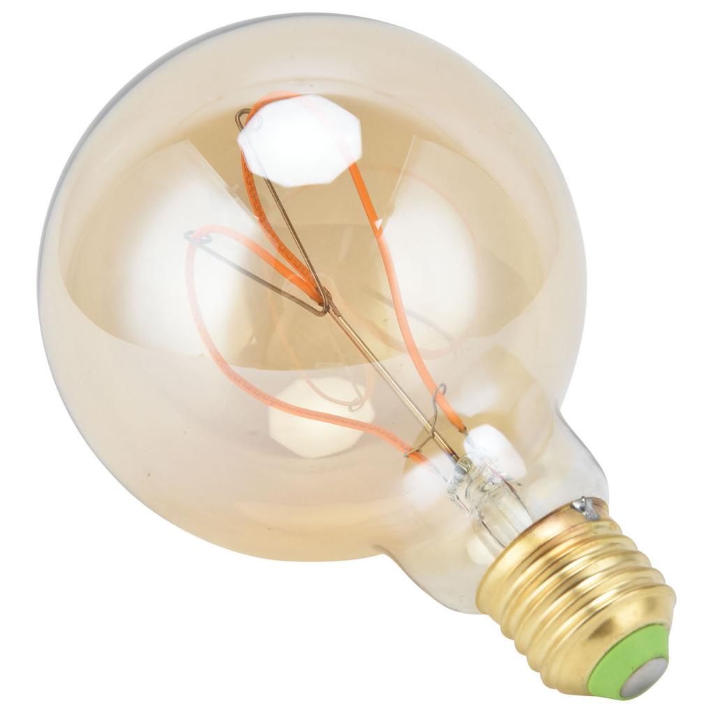 G95 Herzförmige LED-Retro-Glühbirne E27 Dimmbare Vintage-Glühbirne 110 V 4 W für Schlafzimmer Warmes Licht