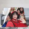 Kpop Babymonsters Group Blankets Velvet Printed Breathable Lightweight Thin Throw Blanket for Home Couch Bedspread