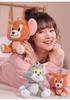 Warner Bros. Tom und Jerry Plüschtier - Klassische Graue Tom Katze & Jerry Maus Anime Puppenfigur