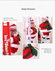 Red Climbing Santa Claus with White Ladder for Christmas Decor