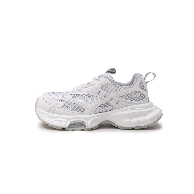 

2025 лето новые толстоподошвенные дышащие кроссовки-папы из тонкой сетки женские универсальные на ремешках с воздушной подушкой небольшие увеличивающие рост повседневные туфли 40 белый