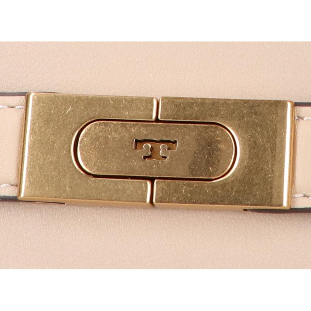 Tory Burch [Excellent Condition] LEE RADZIWILL WHIPSTITCH PETITE DOUBLE BAG Lee Radziwill Stitch Handbag CLAYUsed