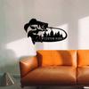 Customizable Metal Sign Fish Silhouette Wall Art Iron Hollow Craft Home Door Decor