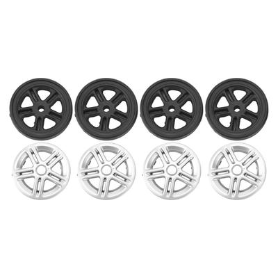 4Pcs Luggage Swivel Wheels Lightweight Flame Retardant Heat Insulation Suitcase Replacement Wheels for Repair