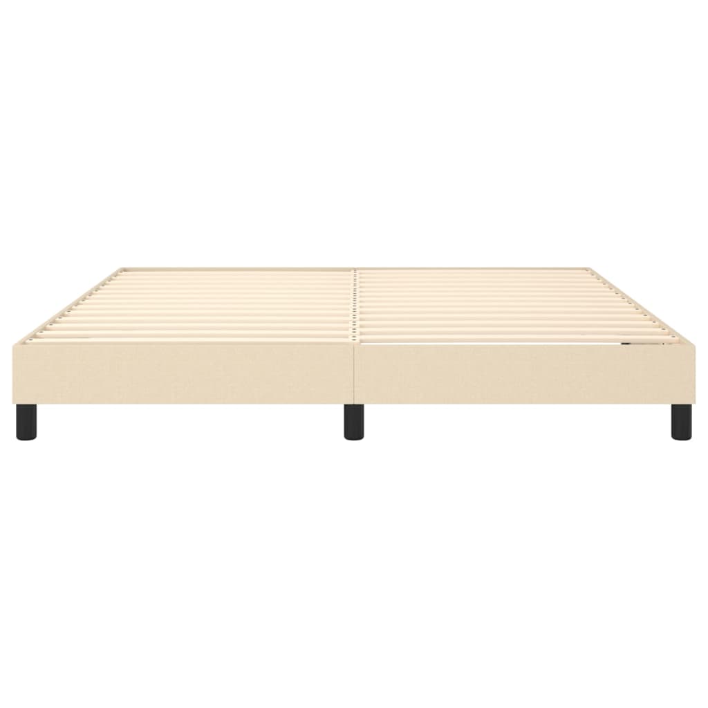 Vidaxl Bed Frame Without Mattress, Cream, 160X200 Cm, Upholstered