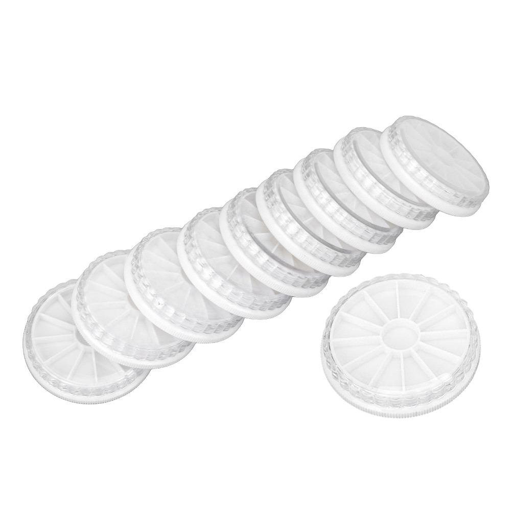 10pcs Round Shape Transparent Jewelry Bead Organizer For Jewelry Beads