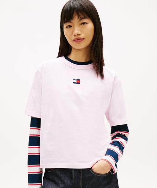 Tamijinseu Boxy Fit Badge T-Shirt (T32G1Tto26Twt1Tn9)