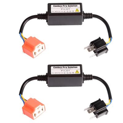 YUNPICAR H4/HID High Beam Indicator, Non-Illumination Prevention Adapter for Canceller, Relay Less Hi/Low 2pcs/set (h4 Ceramic Socket)