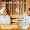 Sauna Thermometer & Hygrometer Alloy Wall-Mounted Spa Accessory Precise Mechanical Testing Indoor Family Hotel