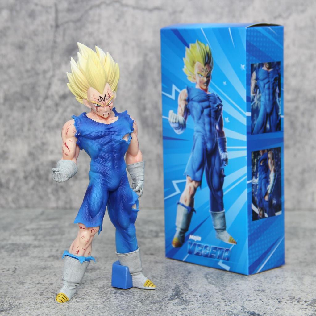 20CM Dragon Ball Z Majin Vegeta Figure Toys Anime DBZ Super Saiyan GK Action Collection PVC  Kids Model Dolls Birthday Gifts